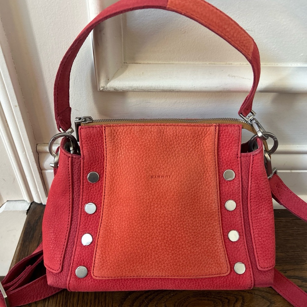 Hammitt Sonoran layered nubuck red and Orange medium Bryant Bag - Picture 4 of 15